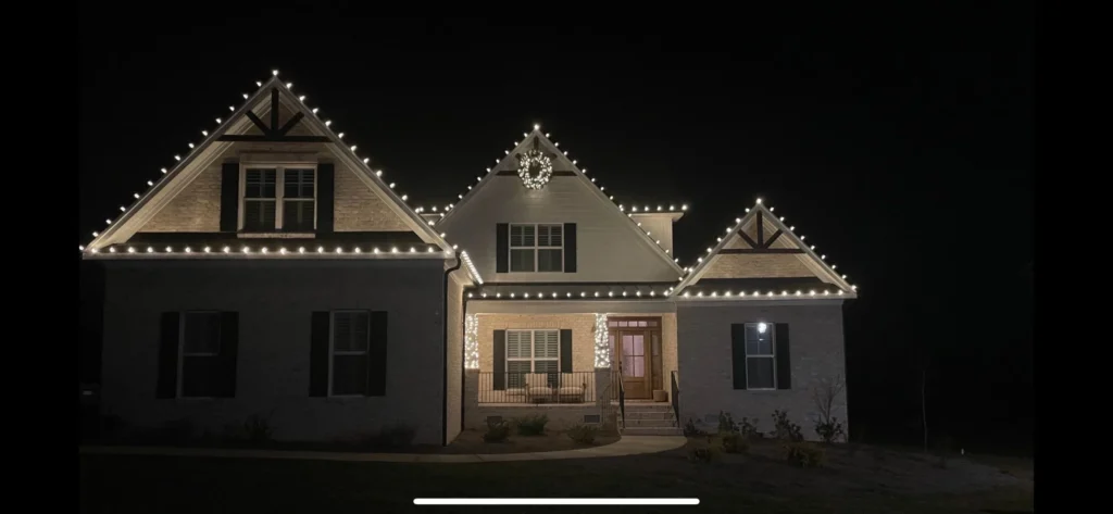 Christmas Lighting Setup in Walkertown NC