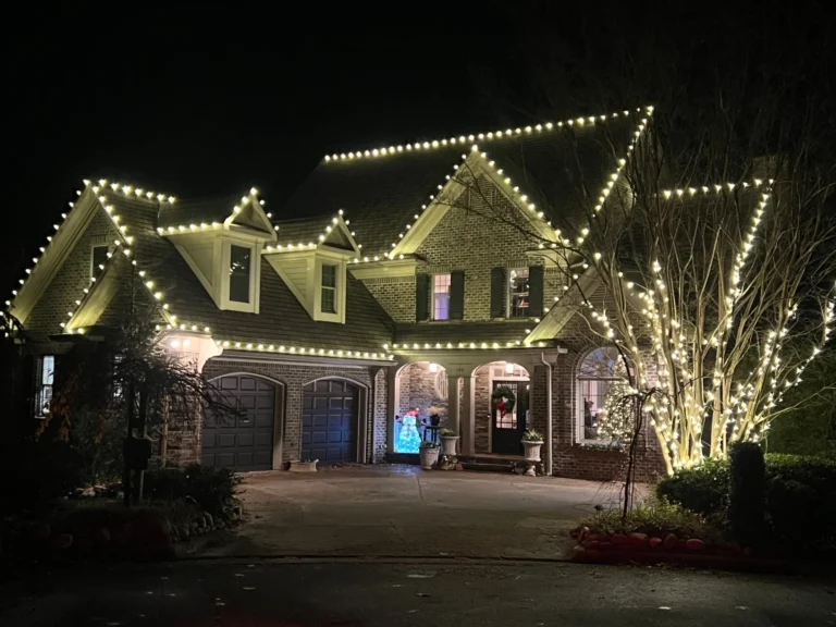 Lewisville NC Holiday Lighting Installation