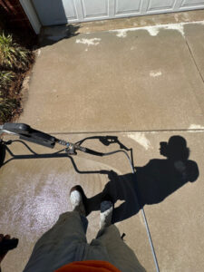 Pressure Washing Driveway And Patio Areas in Greensboro North Carolina