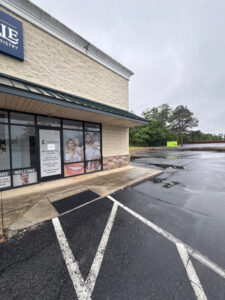 Pressure Washing Storefront And Pedestrian Walkway in Lexington North Carolina
