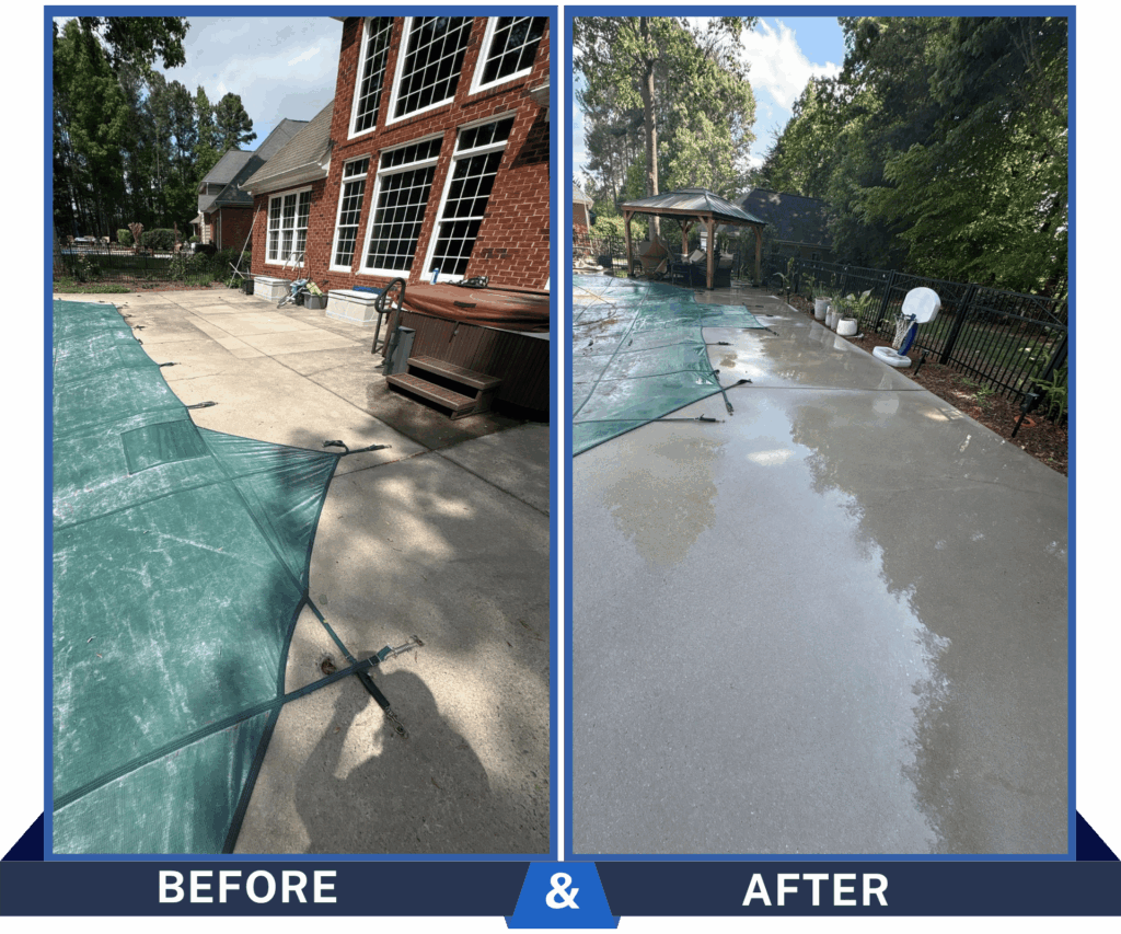 Pool Deck Pressure Washing