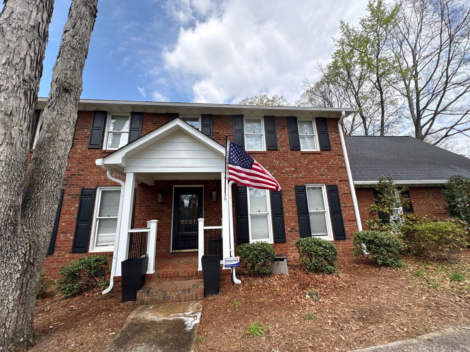 Exterior soft washing of brick siding and trim