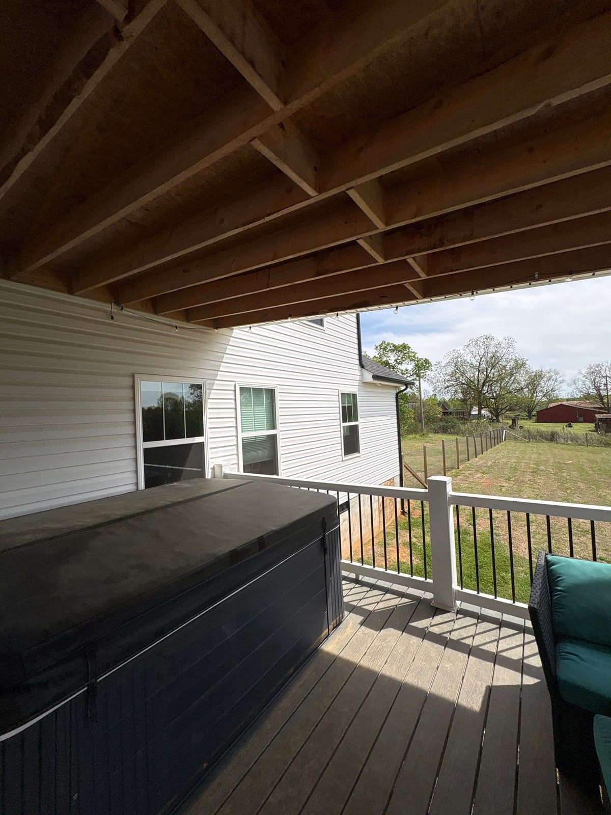 Soft washing exterior siding and porch surfaces