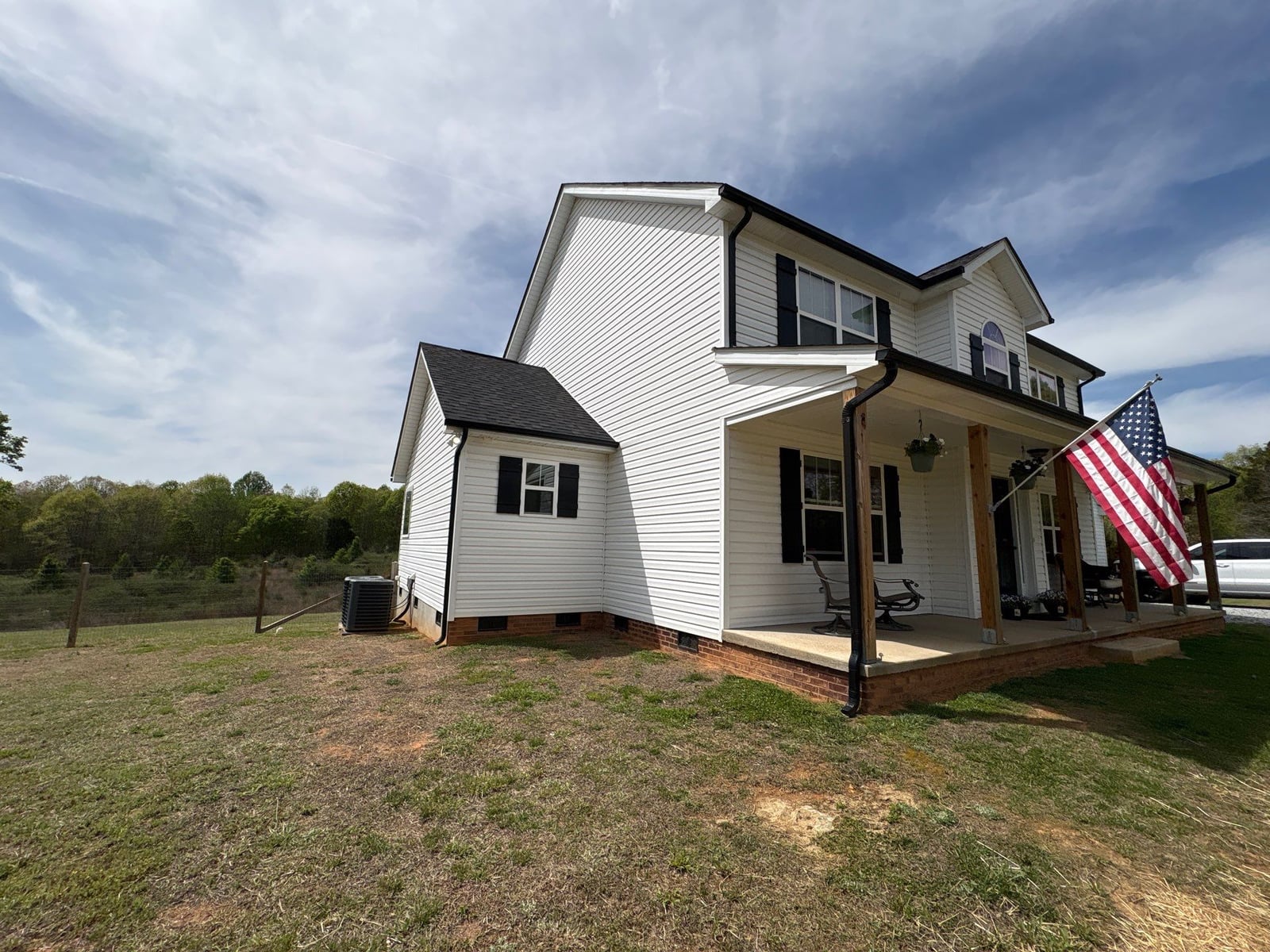 Soft washing exterior siding and porch surfaces