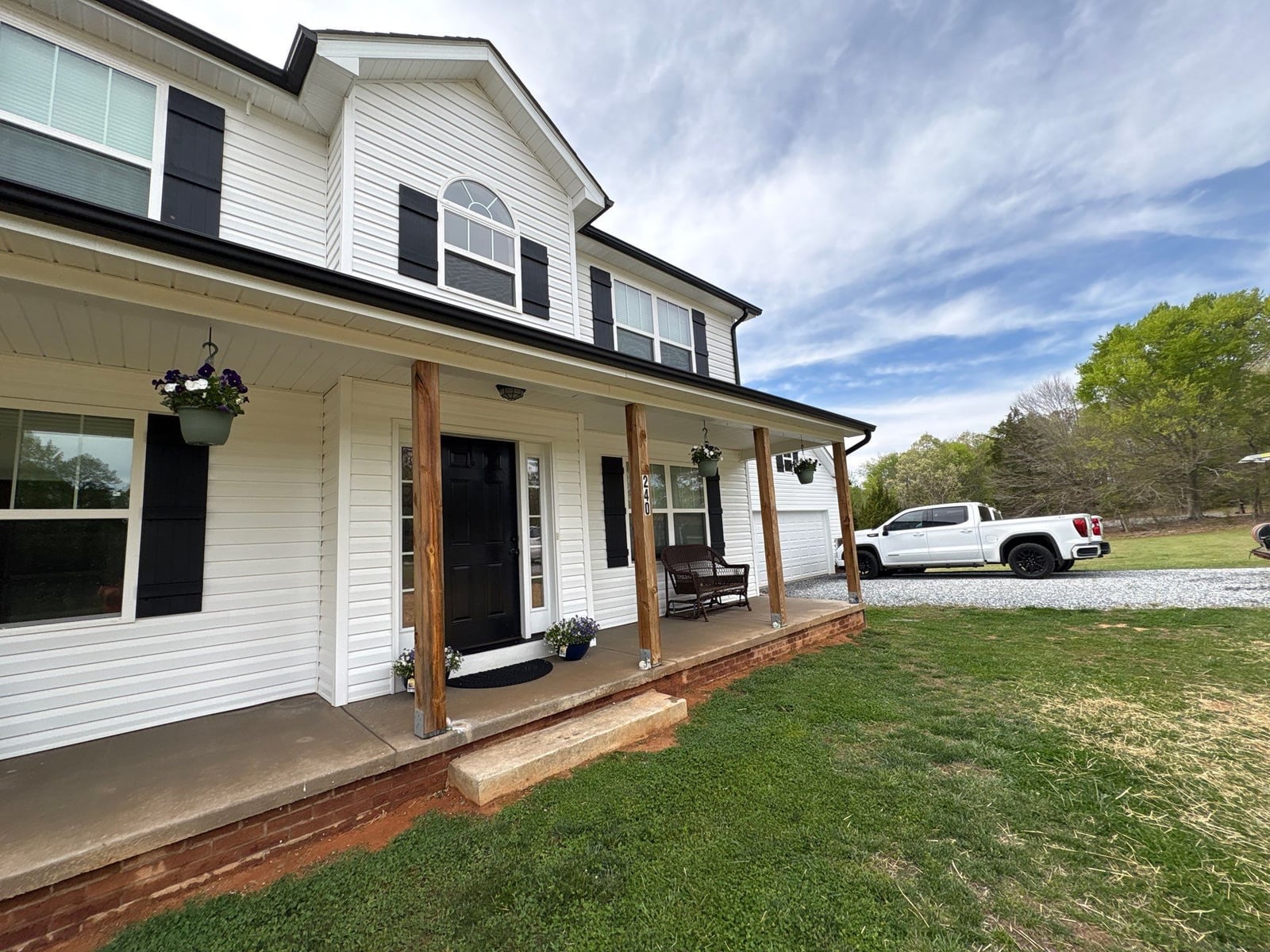 Soft washing exterior siding and porch surfaces