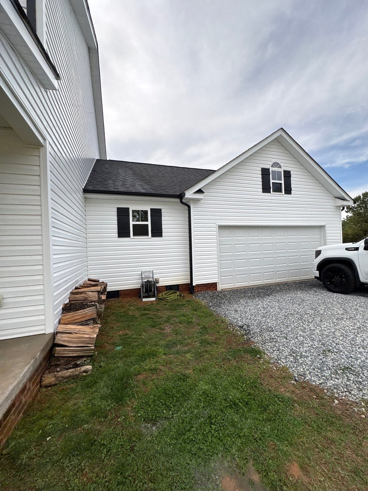 Soft washing exterior siding and porch surfaces