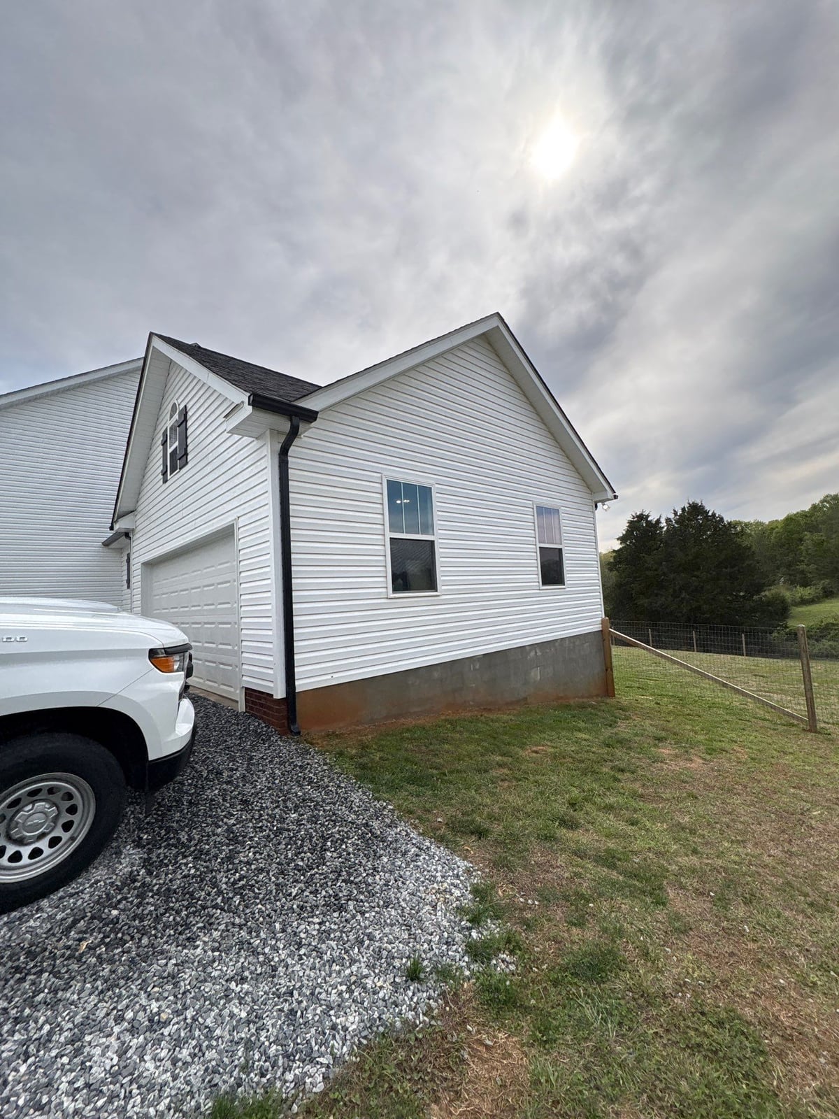 Soft washing exterior siding and porch surfaces