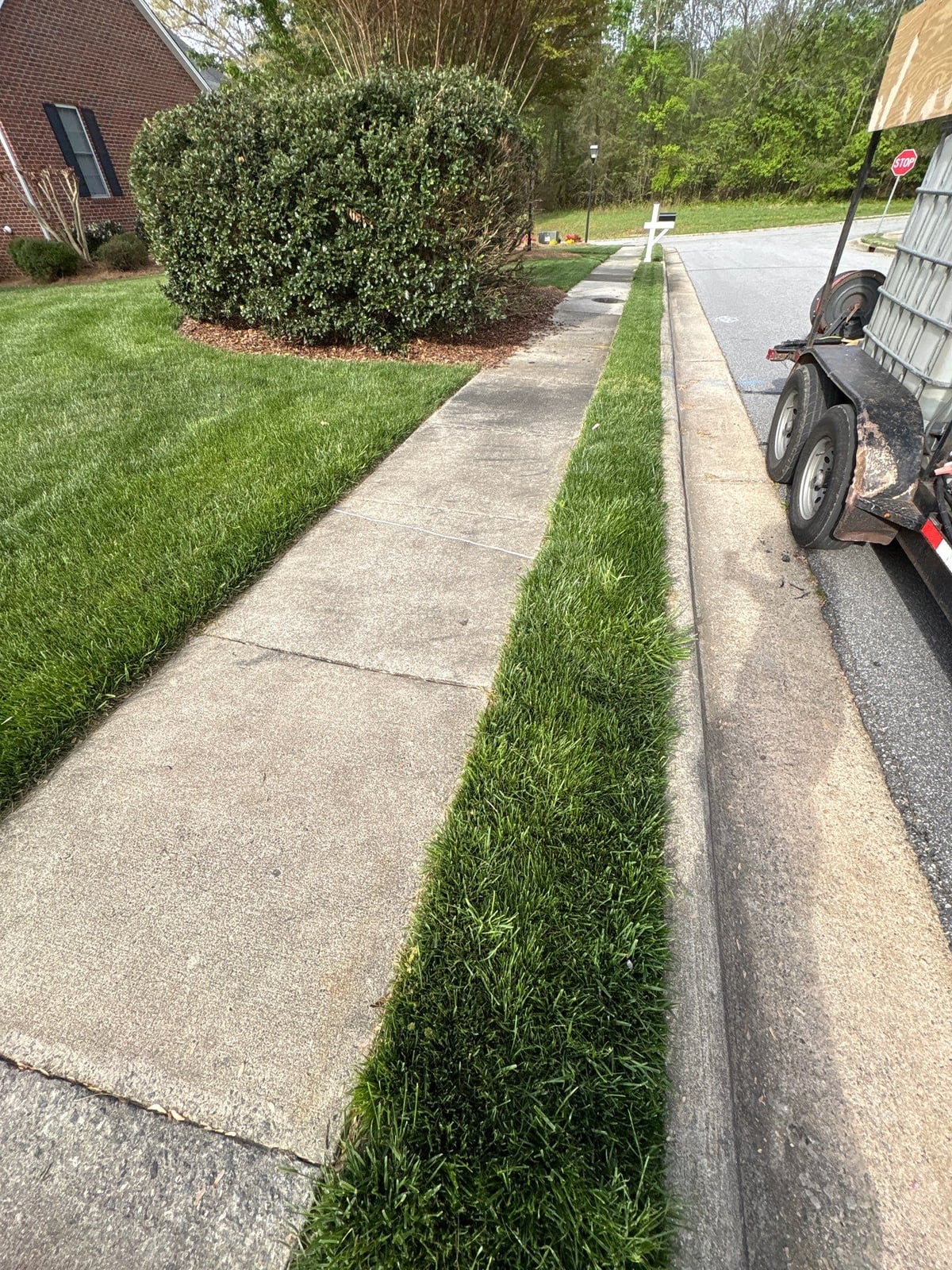 Driveway pressure washing and cleaning of concrete surfaces