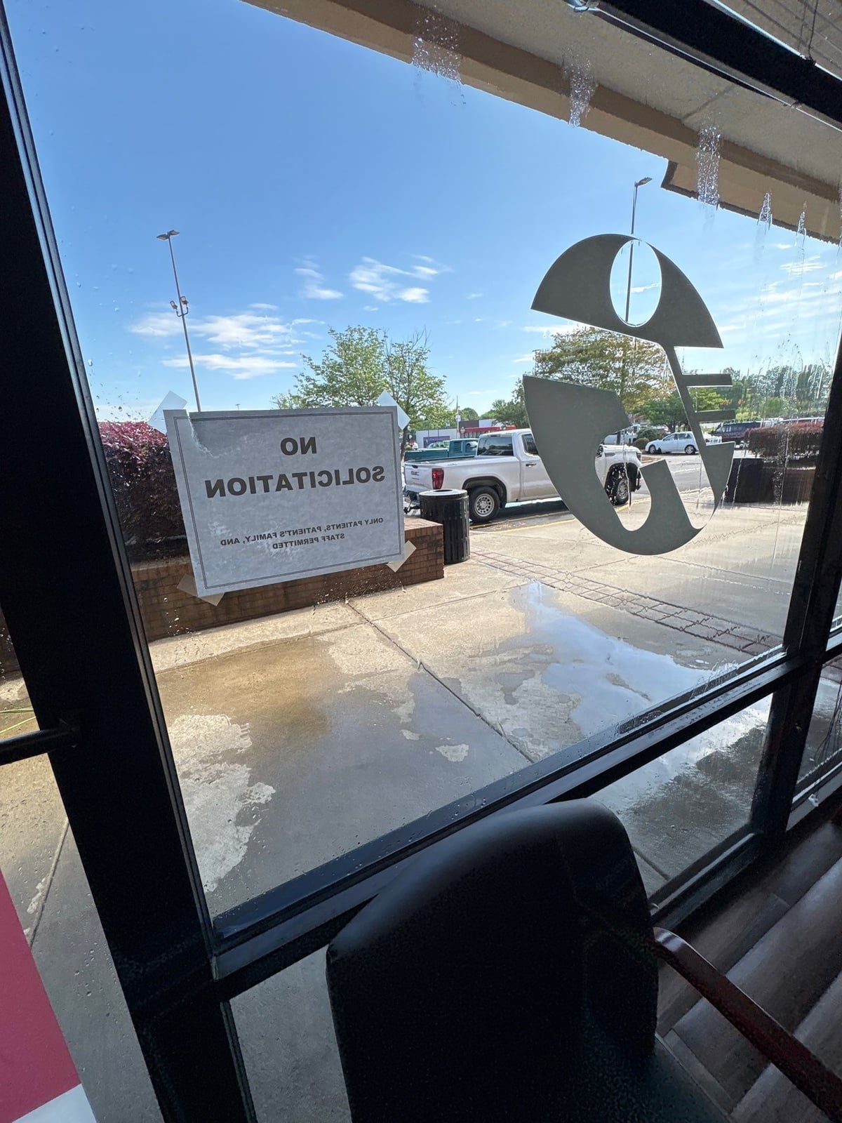 Exterior commercial storefront window washing and glass cleaning