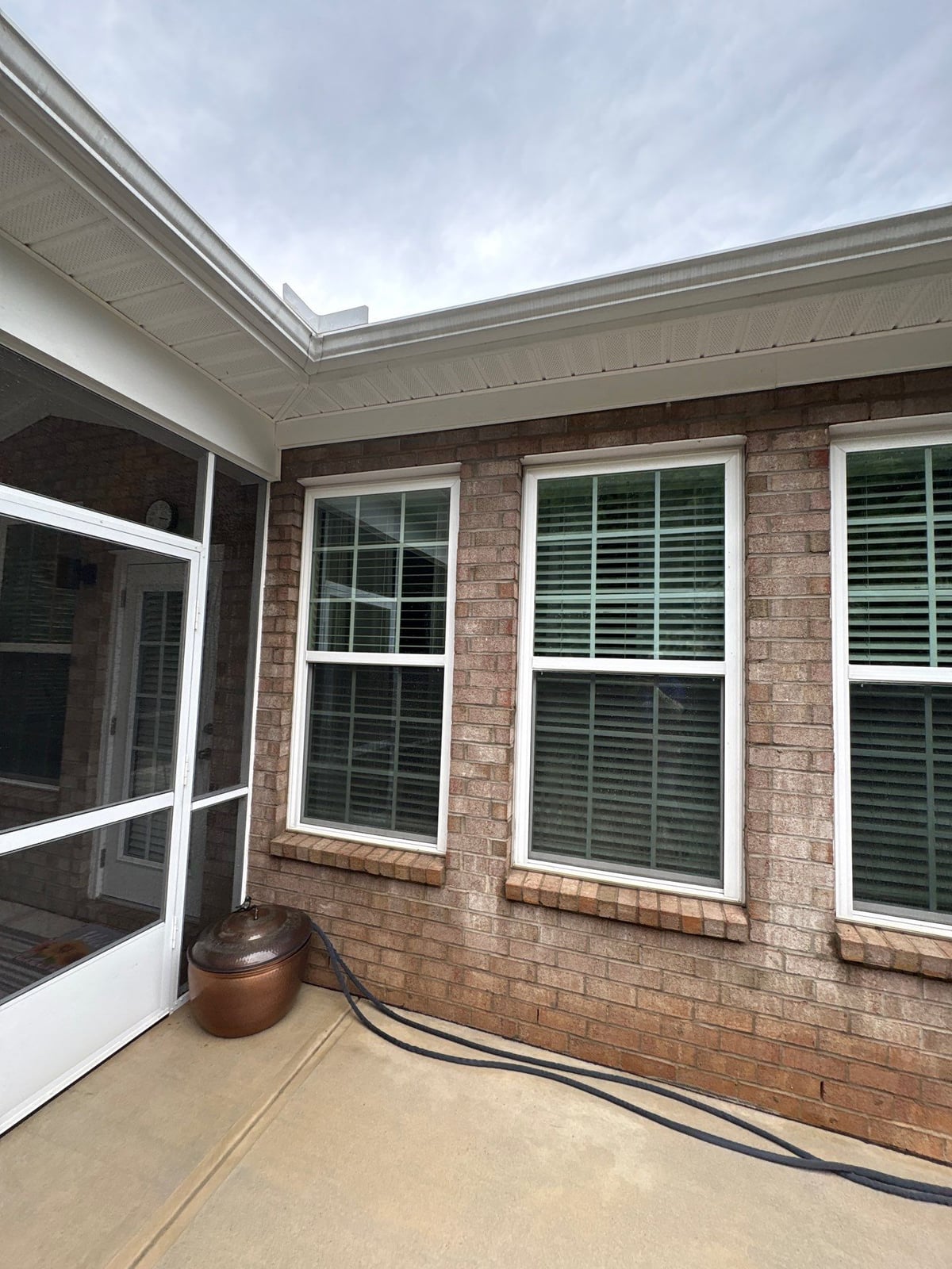 Brick patio pavers installation with front walkway and washing