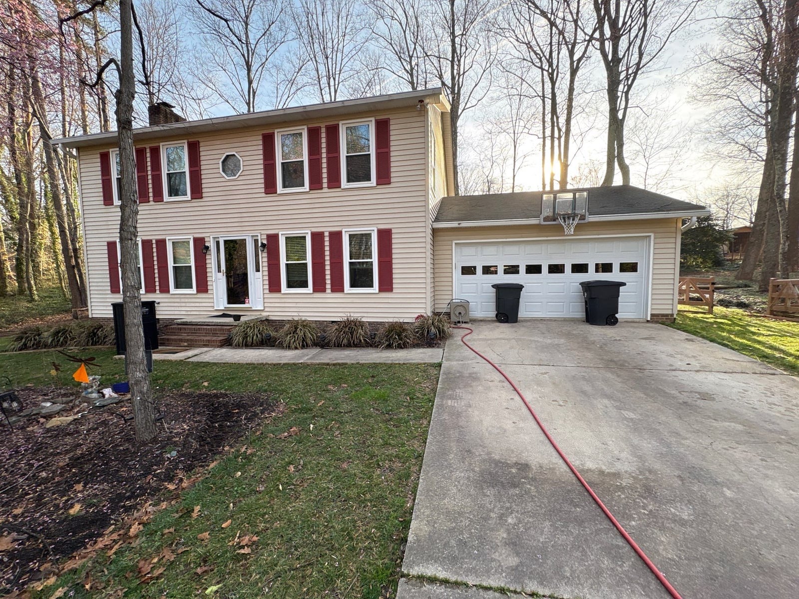 Gutter cleaning and exterior deck power washing services