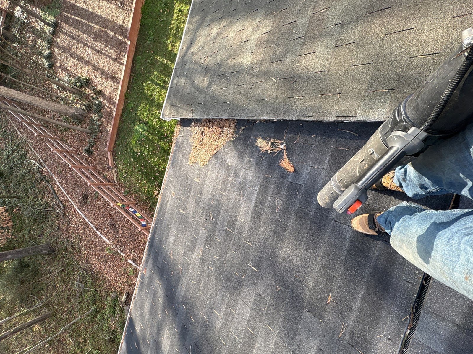 Gutter cleaning and exterior deck power washing services