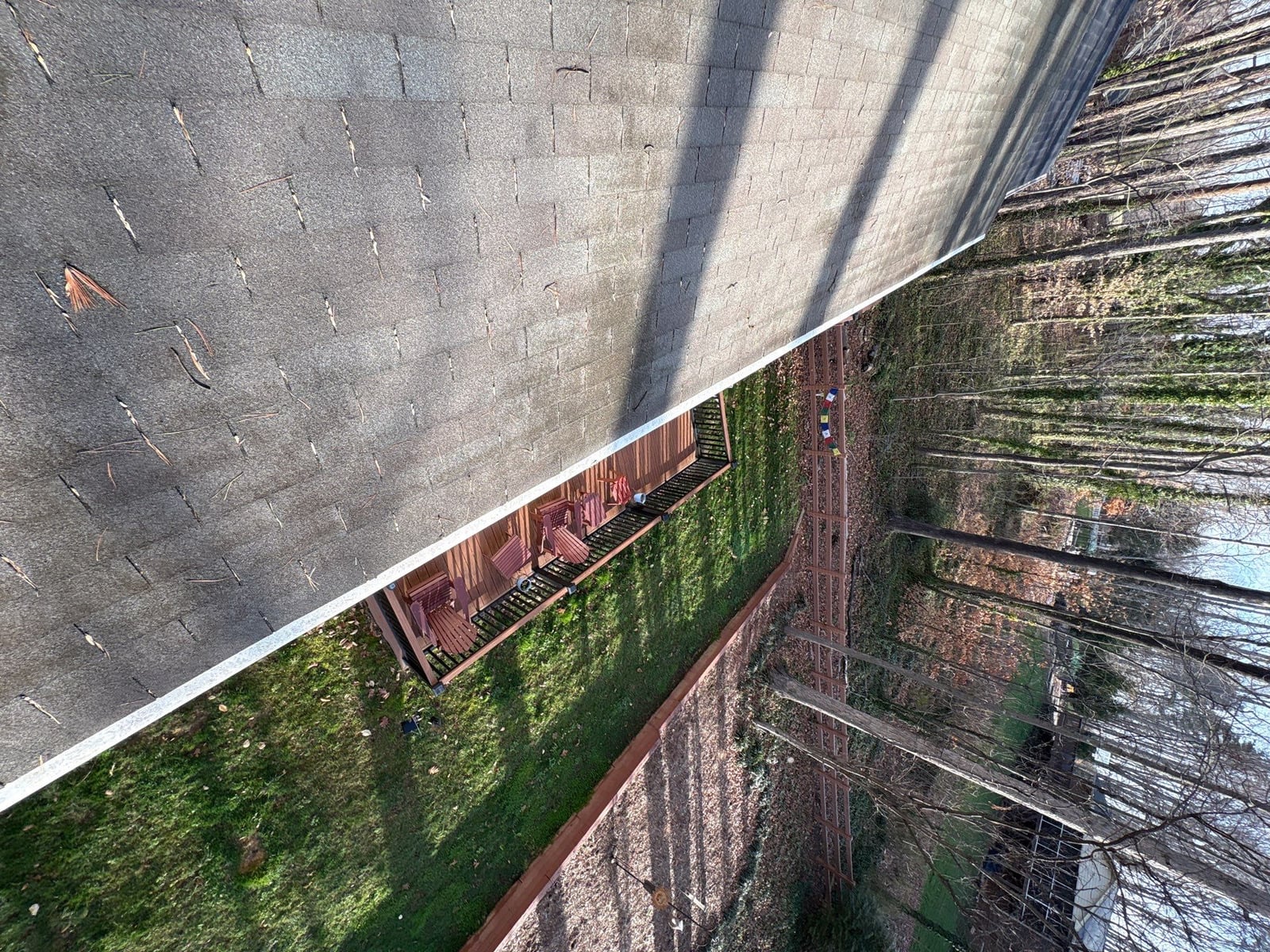 Gutter cleaning and exterior deck power washing services