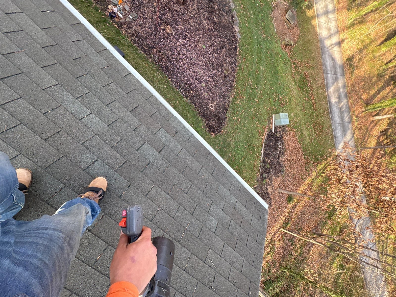 Gutter cleaning and exterior deck power washing services
