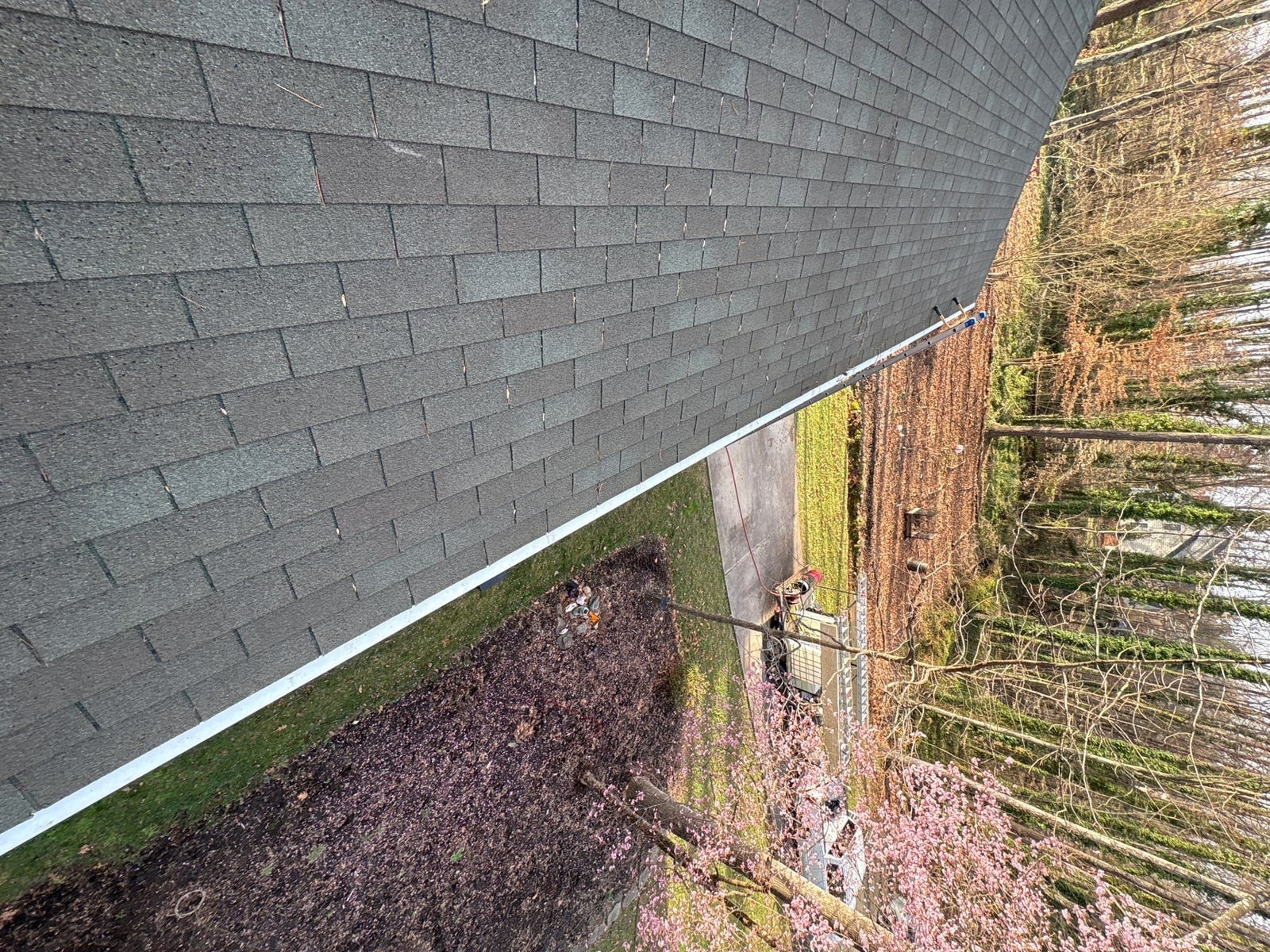 Gutter cleaning and exterior deck power washing services