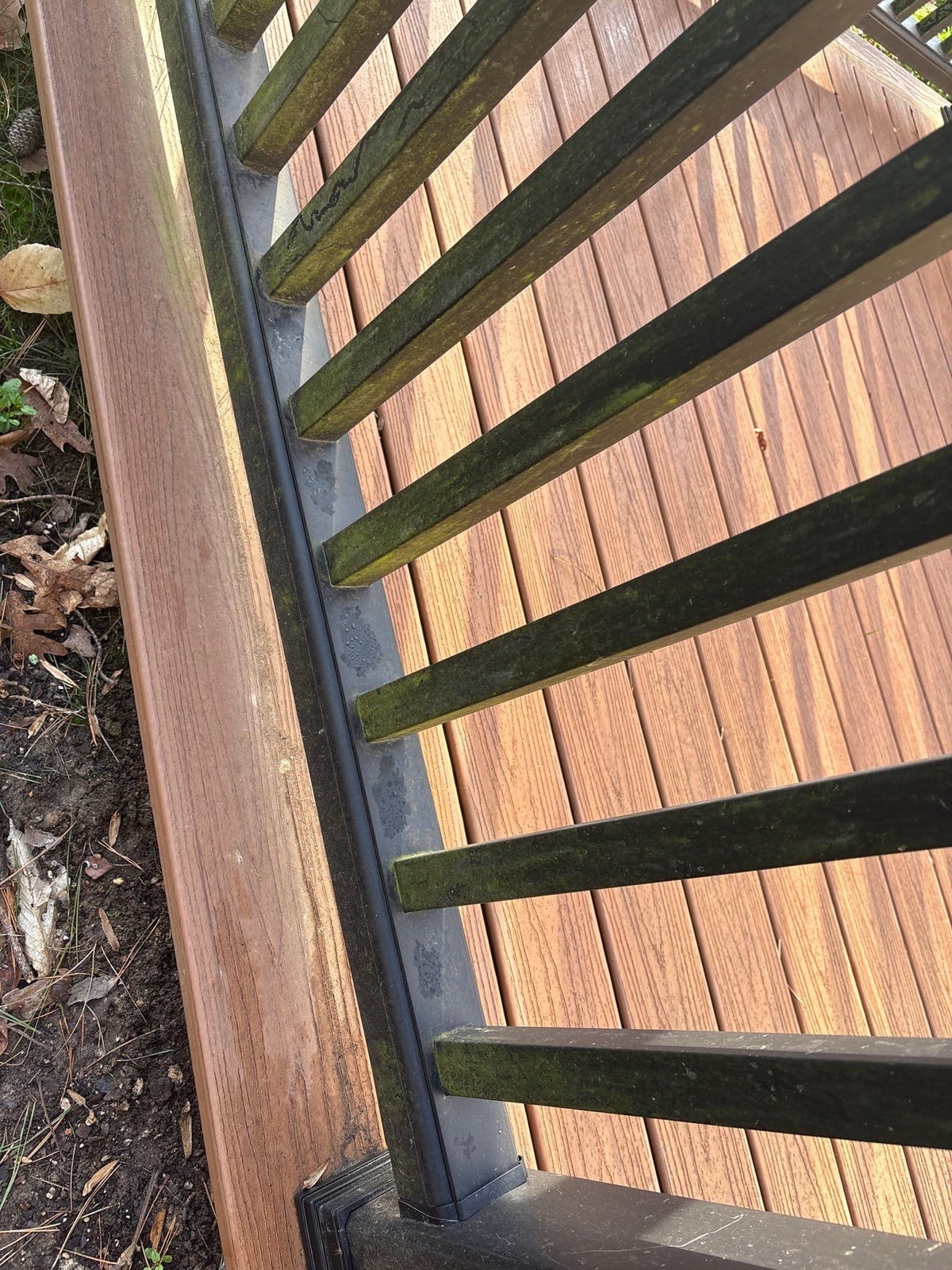 Gutter cleaning and exterior deck power washing services