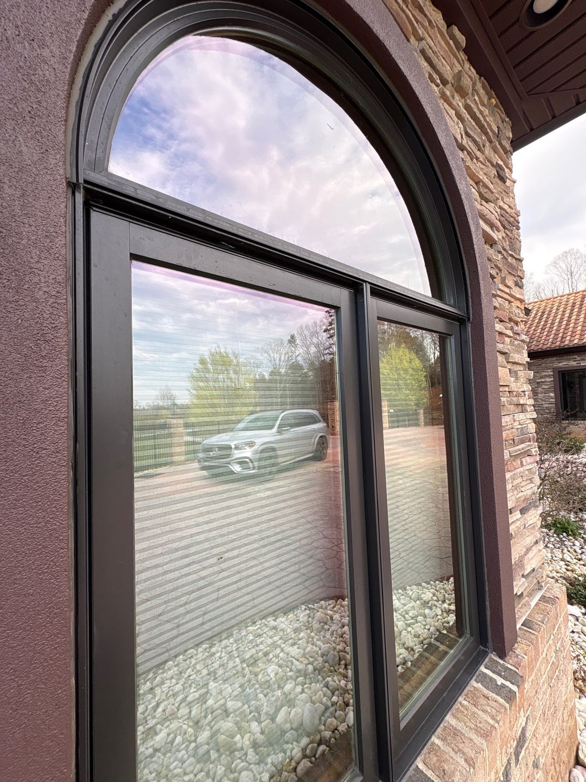 Exterior gutter cleaning and residential window washing services
