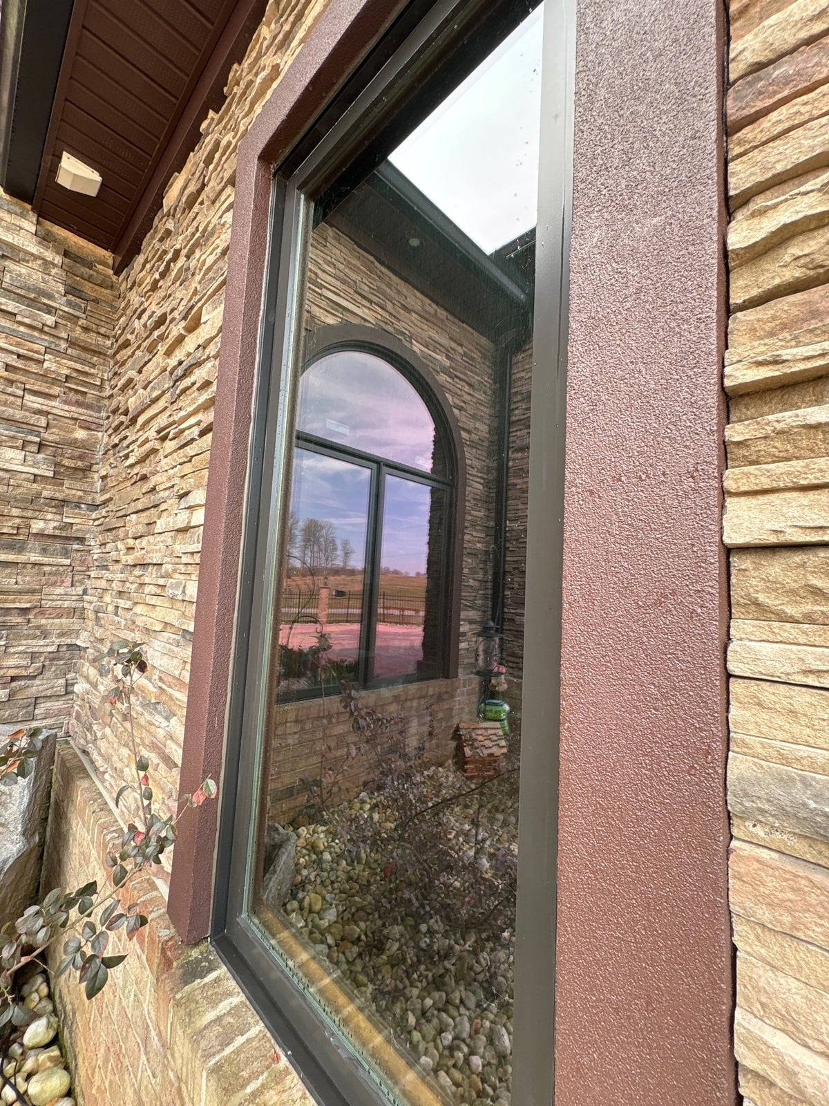 Exterior gutter cleaning and residential window washing services